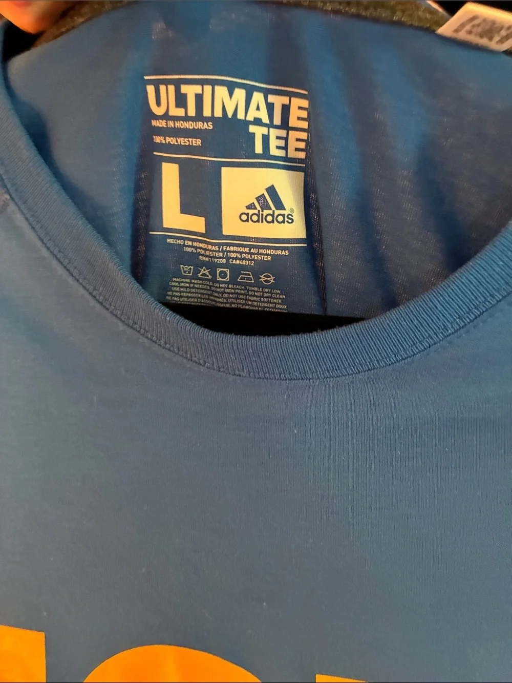 adidas UCLA Basketball Short Sleeve Tee in Blue and Yellow
